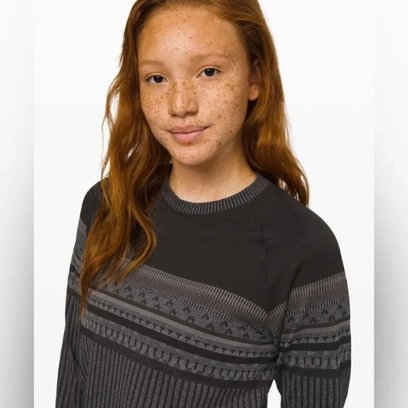 Lululemon Rest Less Pullover *Relaxed Black/White/Titanium/Black - Picture 2 of 8